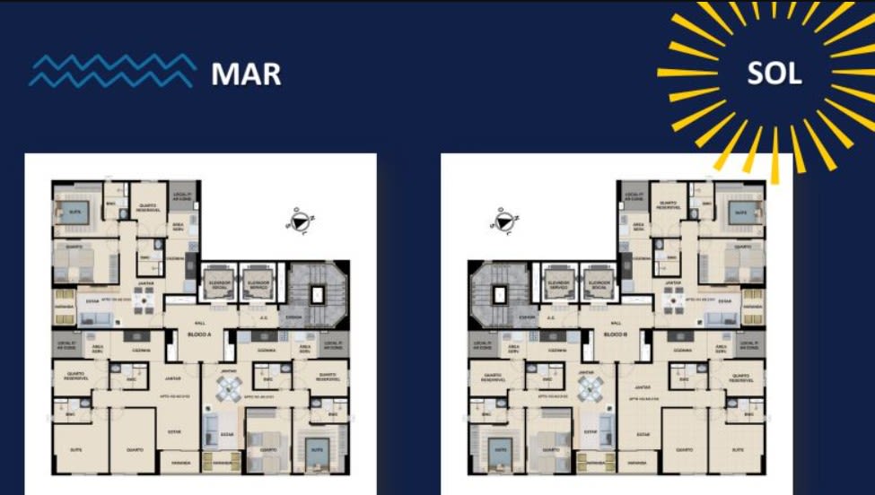 Floor plans of Candeias Prince Beach Home