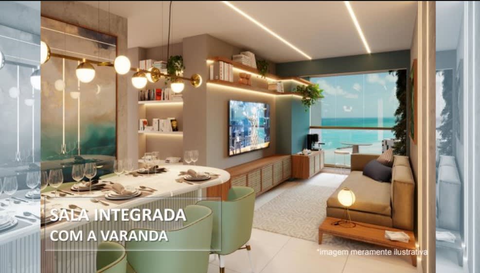 Apartment living room at Candeias Prince Beach Home