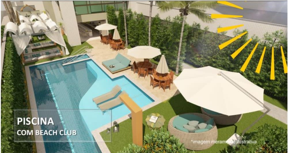Beach club concept pool at Candeias Prince Beach Home