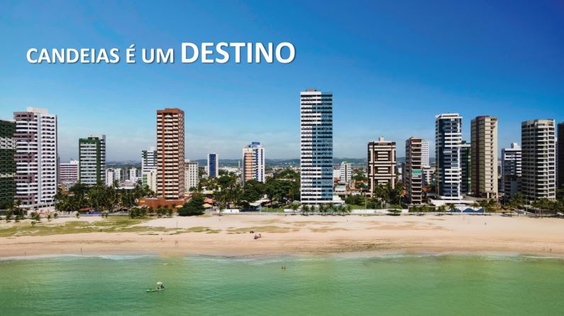 Panoramic view of the Candeias shoreline, Recife