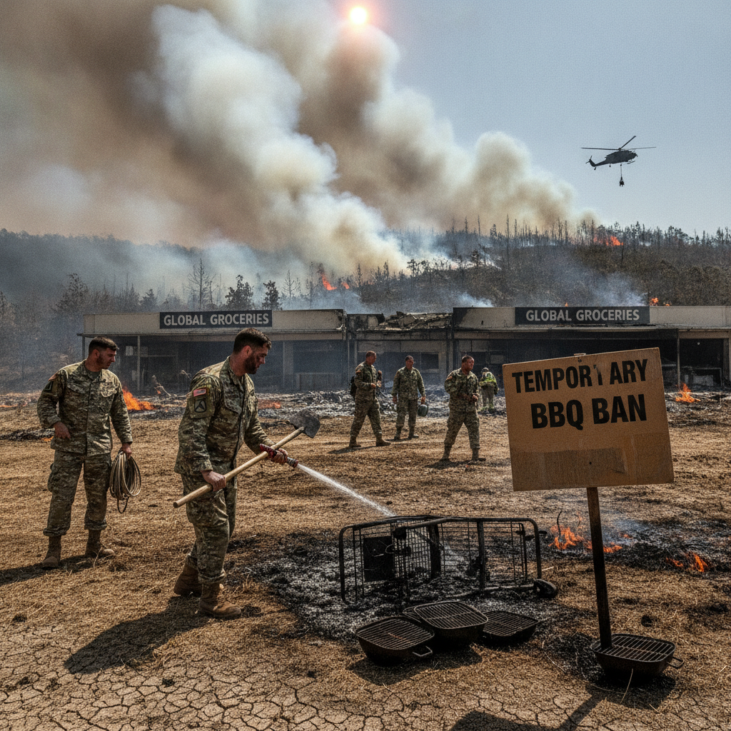 Temporary ban on disposable BBQs as military deployed to help battle wildfires