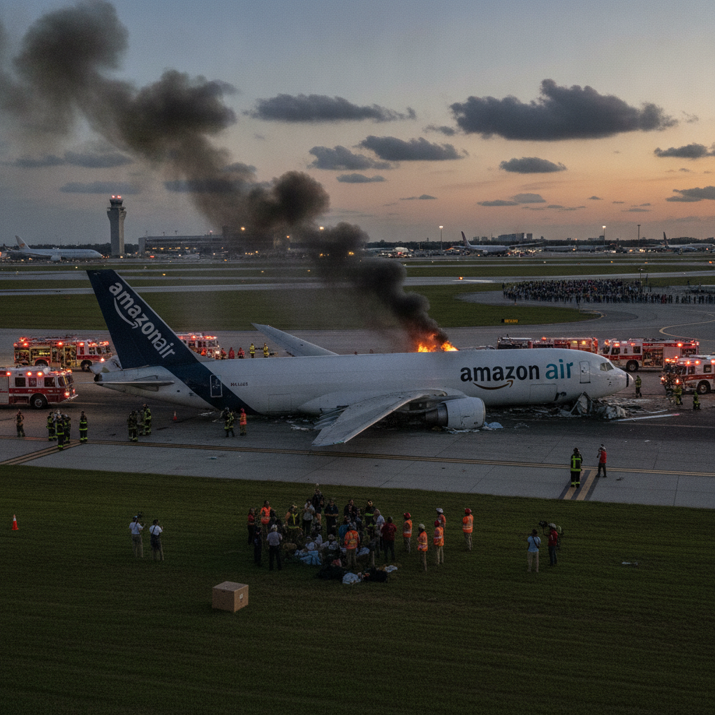 Five dead after Amazon cargo plane crashes at Miami airport