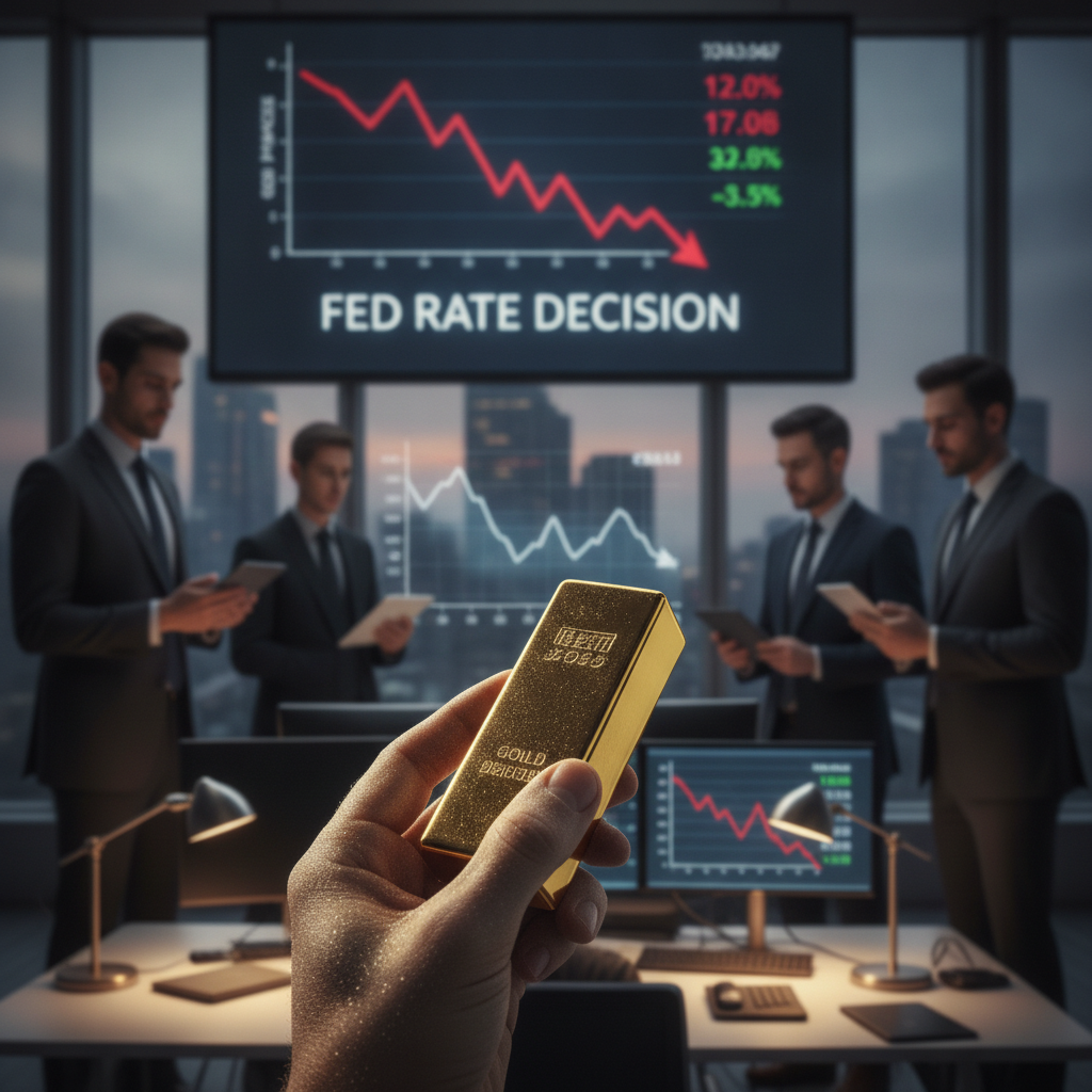 Gold prices under pressure ahead of Fed rate decision