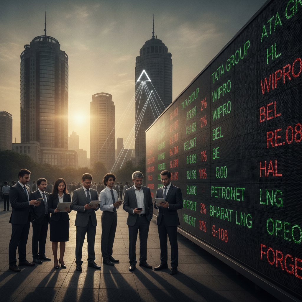 Stocks in news: Tata Group, Wipro, BEL, HAL, Petronet LNG and Bharat Forge