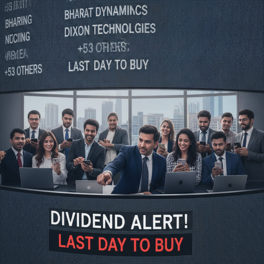 Dividend alert! Last day to buy Bharat Dynamics, Dixon Tech among 55 stocks for dividends, Do you own any?