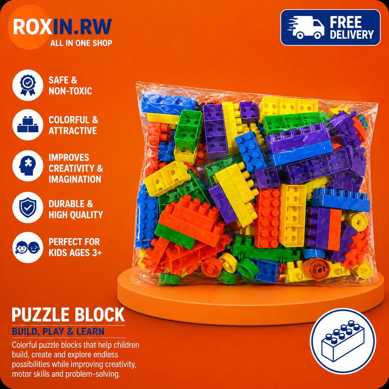 Puzzle Blocks – Colorful Building Blocks