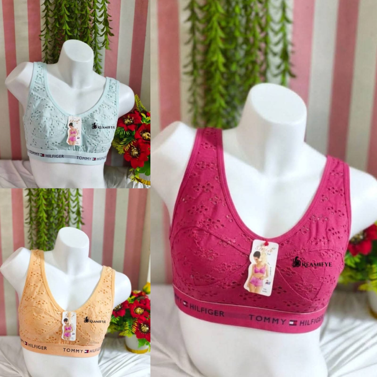 Air Bra Chiken curry-Sky Blue, Hot Pink,Orange Colour