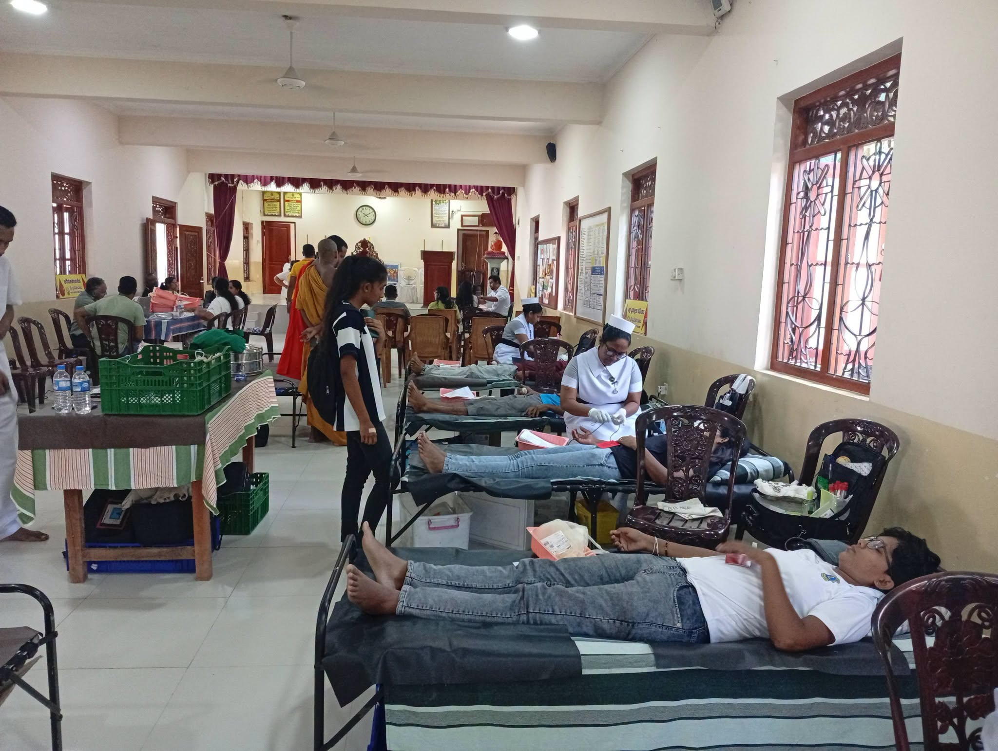 Blood Donation Camp at Ganethenna Sri Subodaramaya photo 2