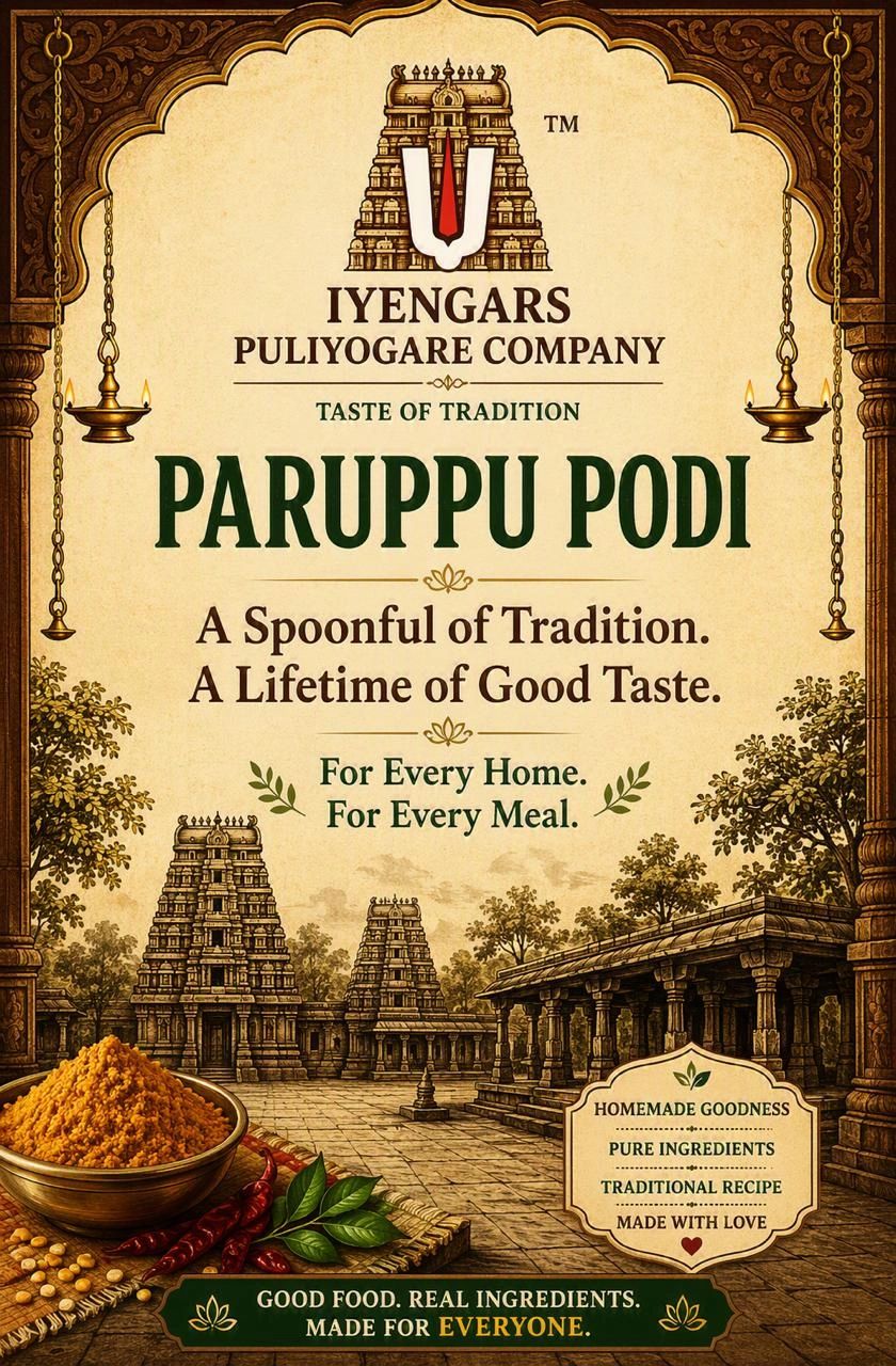 Paruppu Pudi Ghee Rice