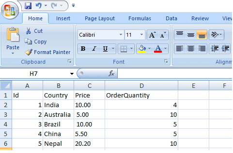 Import data from Excel to SQL Server