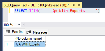 TRIM(), LTRIM(), RTRIM() Functions in SQL Server