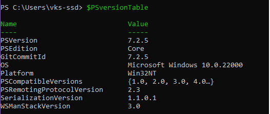 How to Check Installed Powershell version