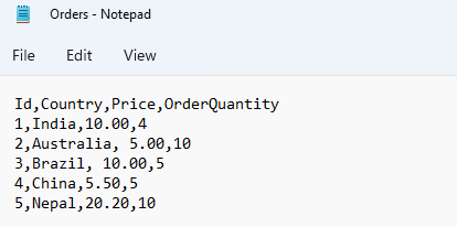 Read CSV file data in C#