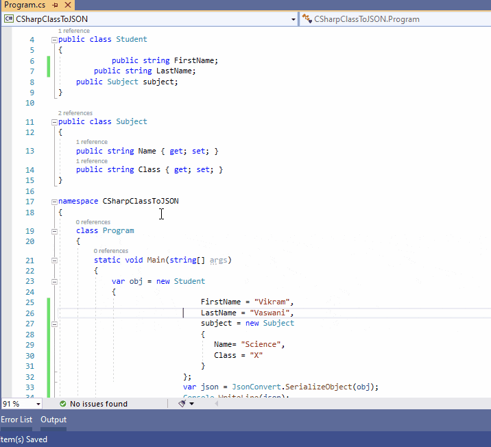 Format Code in Visual Studio (With Indentation)