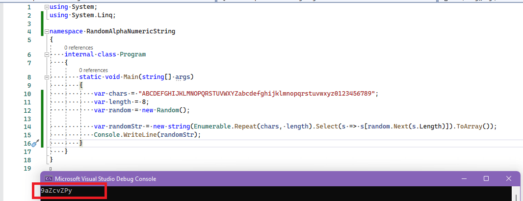 Generate Random alphanumeric strings in C#