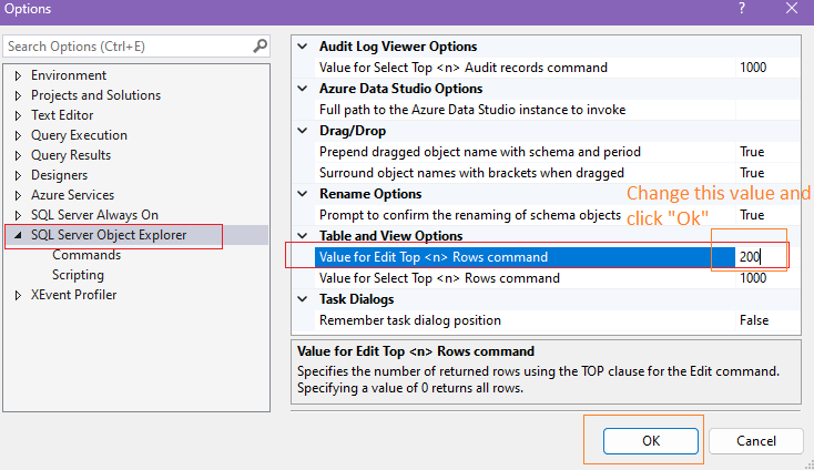 sql-server-management-studio-edit-more-than-200-rows