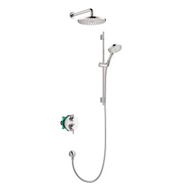 Hansgrohe Raindance S 04915000 Thermostatic Showerhead/Wallbar Set with Rough