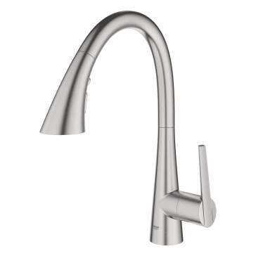 Grohe Zedra 32298DC3 Triple Spray Pull Down Kitchen Faucet
