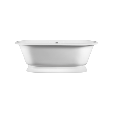 Victoria & Albert York YOR-N-SW-OF+YOR-B-SW-OF Traditional Double-Ended Tub with EnglishCast Base
