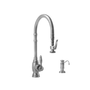 Waterstone Traditional PLP 5600-2-SN Pull Down Kitchen Faucet with Soap Dispenser