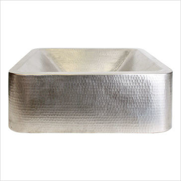 Linkasink C046 Small Square Double Wall Copper Vessel Sink