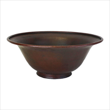 Linkasink C047 Small Footed Bowl Copper Vessel Sink