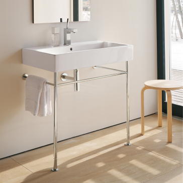 Duravit 045480 Vero Washbasin With Metal Console Legs