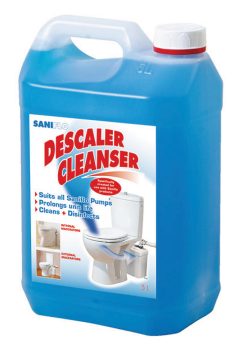 saniflo descaler toilet cleanser litres cleaning sanibest pump flush cleaner sani upflush liquid pro pumps grundfos macerator macerating solution 1085