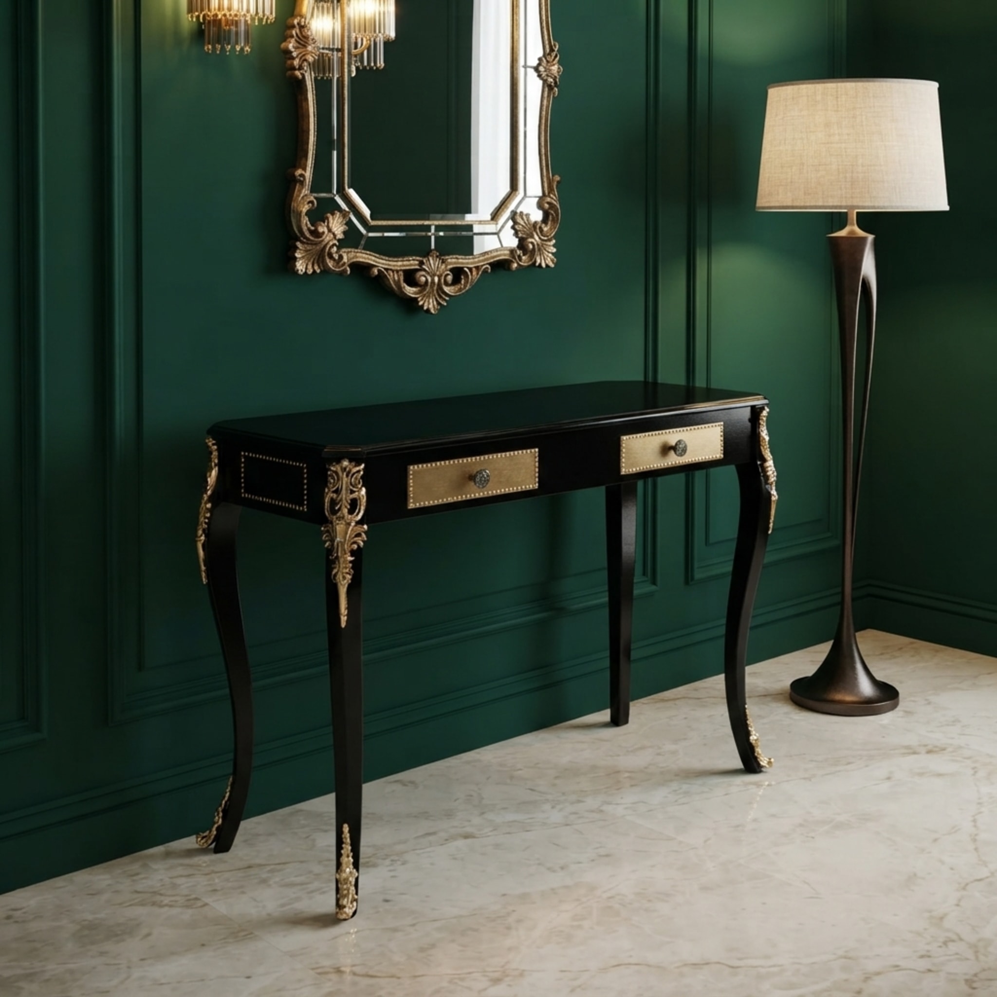 Emperor Noir Console wooden Table