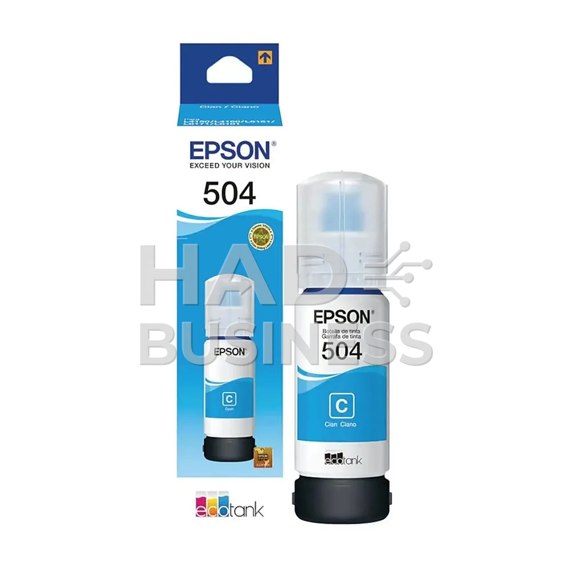 BOTELLA DE TINTA EPSON T504 CYAN
