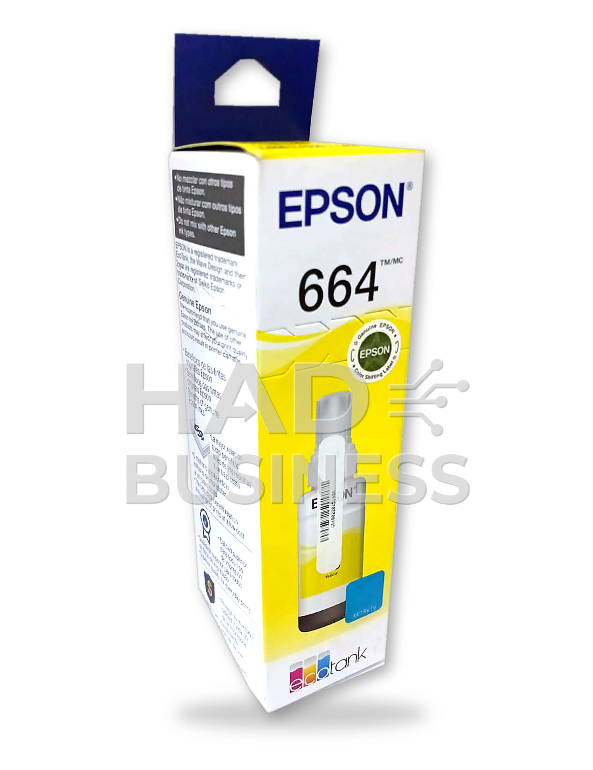 BOTELLA DE TINTA EPSON T664 AMARILLO