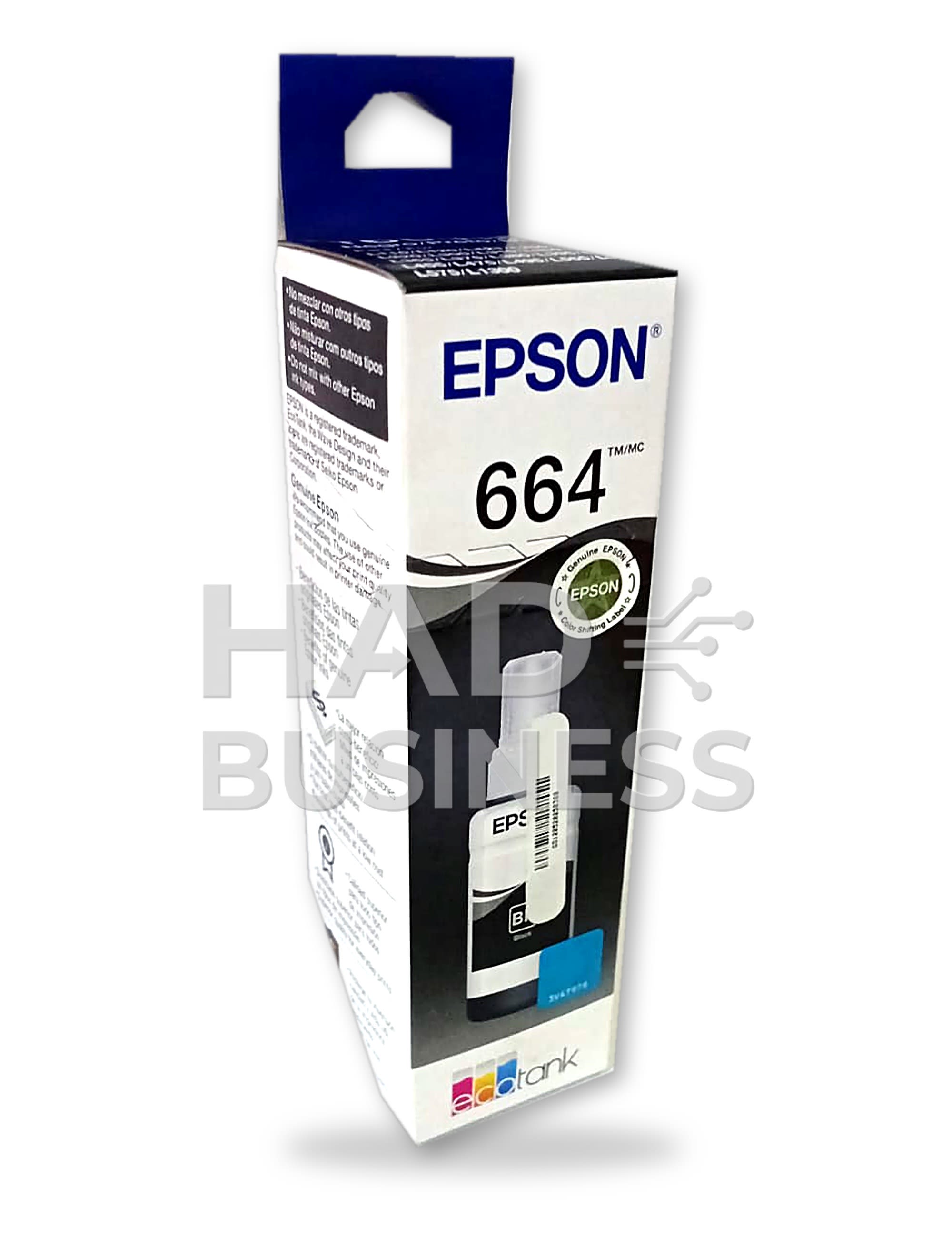BOTELLA DE TINTA EPSON T664 NEGRO