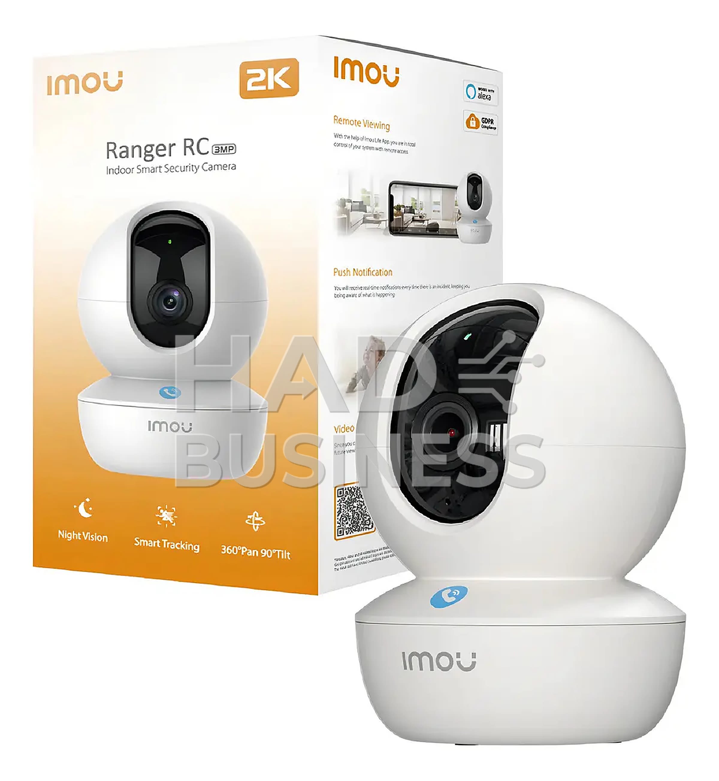 IMOU RANGER RC 2K Cámara de Seguridad WiFi 3MP PT 360°