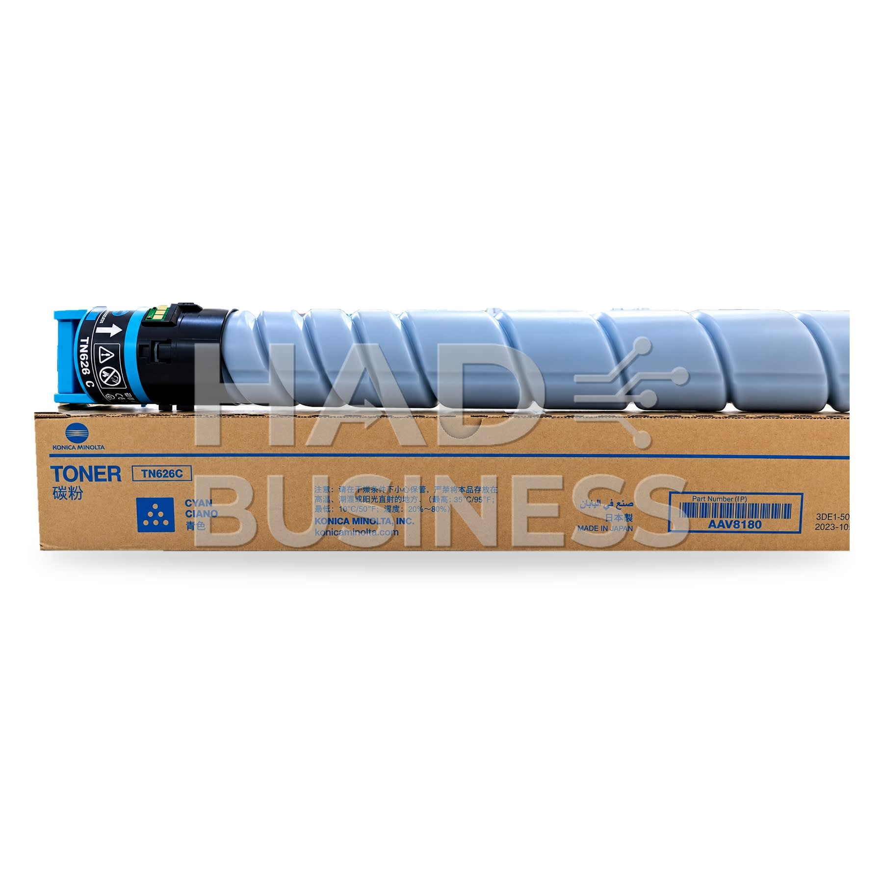 Tóner Konica Minolta TN-626C Cian para bizhub C450i, C550i y C650i