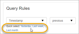 Spam Filtering Query Rules Panel