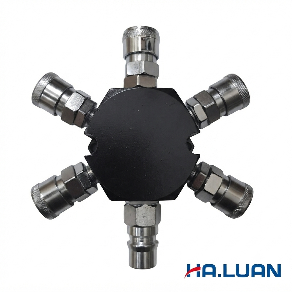 LINE COUPLER BRANCH PIPING, 200S 4X20SM / 1X40SM & 1X400PM