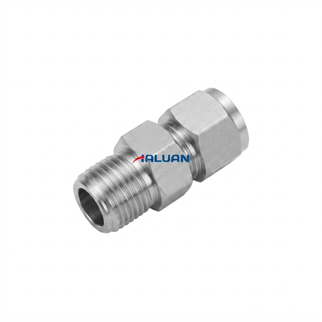 STAINLESS FLARELESS MALE CONECTORS 3/8 10MM