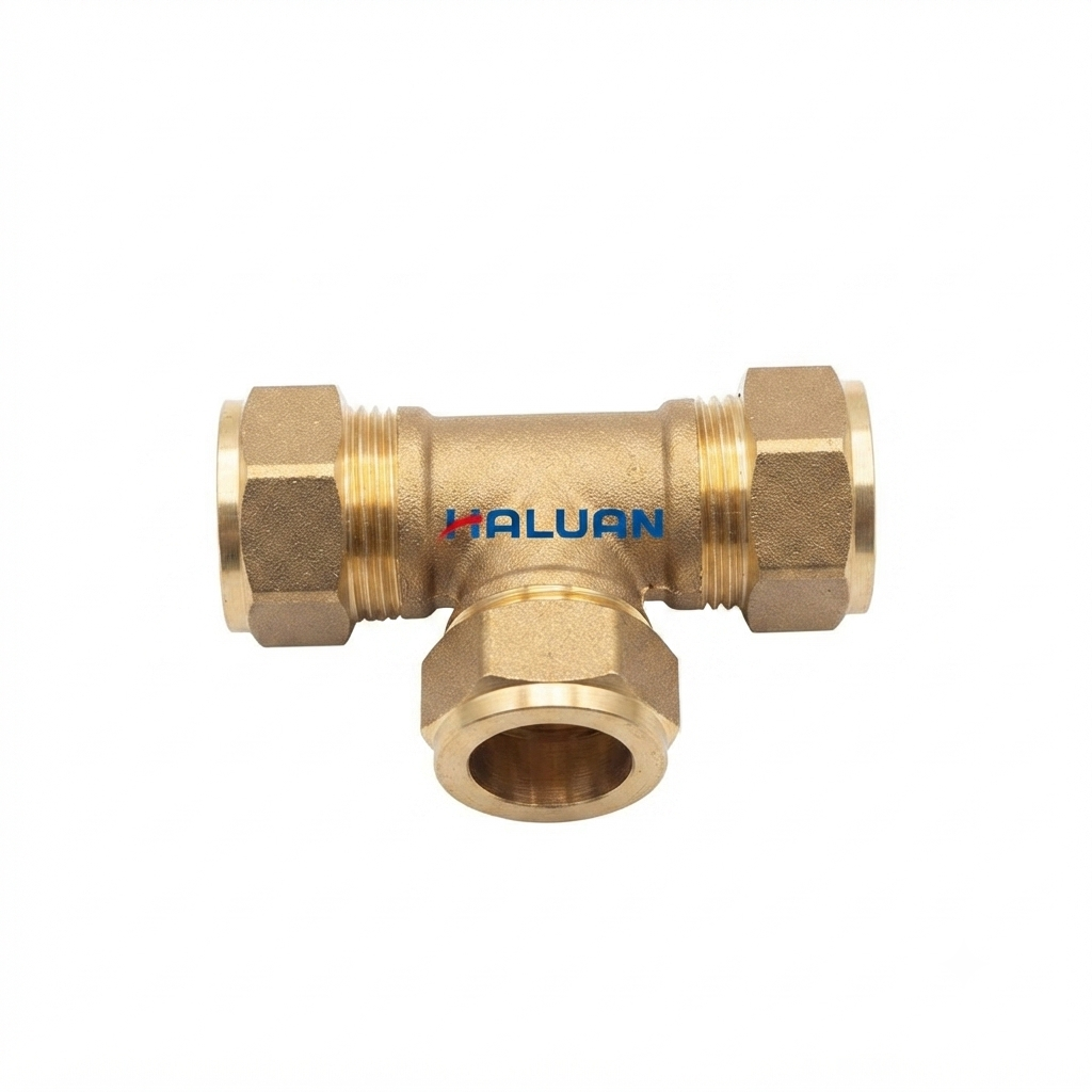 BRASS FLARELESS UNION TEES