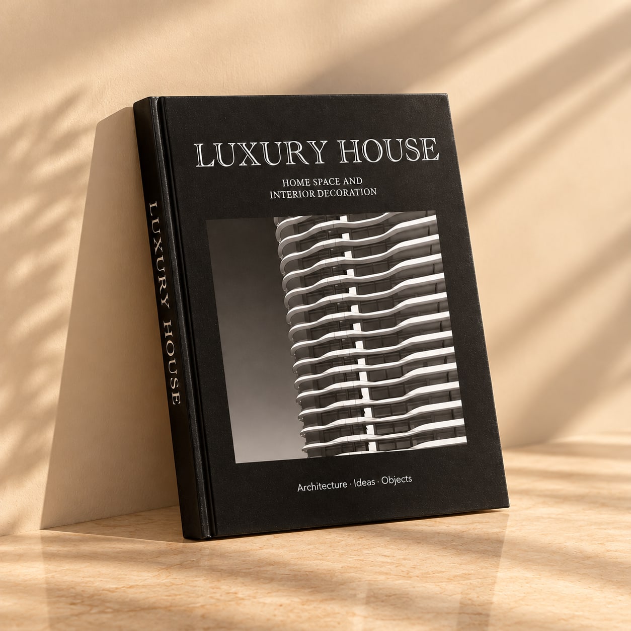 Black and White Architecture Hardcover Book