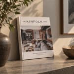 Dark Dining Interior Slim Decorative Book