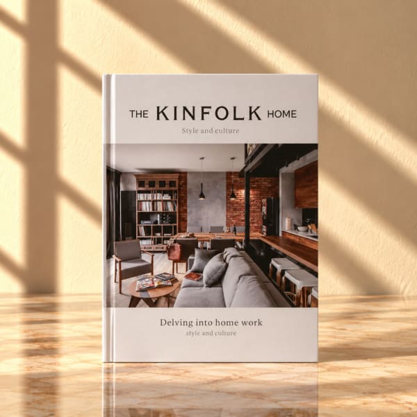 Dark Dining Interior Slim Decorative Book