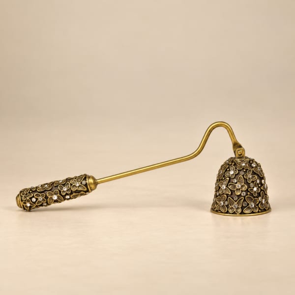 Leaf Bell Brass Candle Snuffer