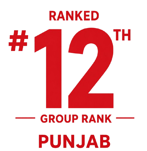 Ranked 12th group rank in Punjab in the CSR Engineering College Survey 2026