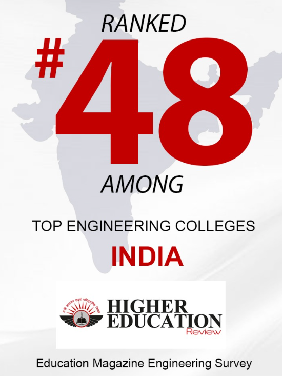 Ranked 48th among the top engineering colleges in India by Higher Education Review