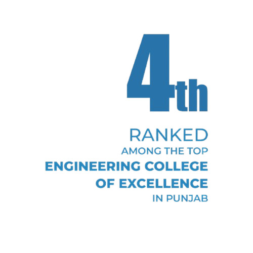 Ranked 4th among the top Engineering Colleges of Excellence in Punjab