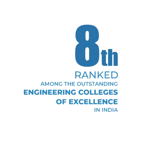 Ranked 8th among the outstanding Engineering Colleges of Excellence in India