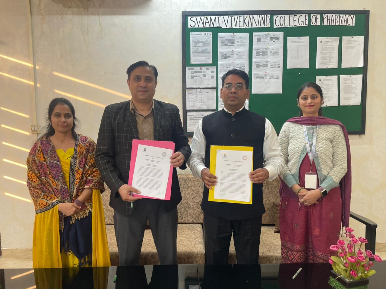 Gautam College of Pharmacy, Hamirpur, HP MoU signing