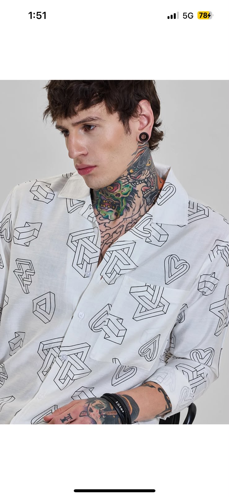 stylish printed Detail