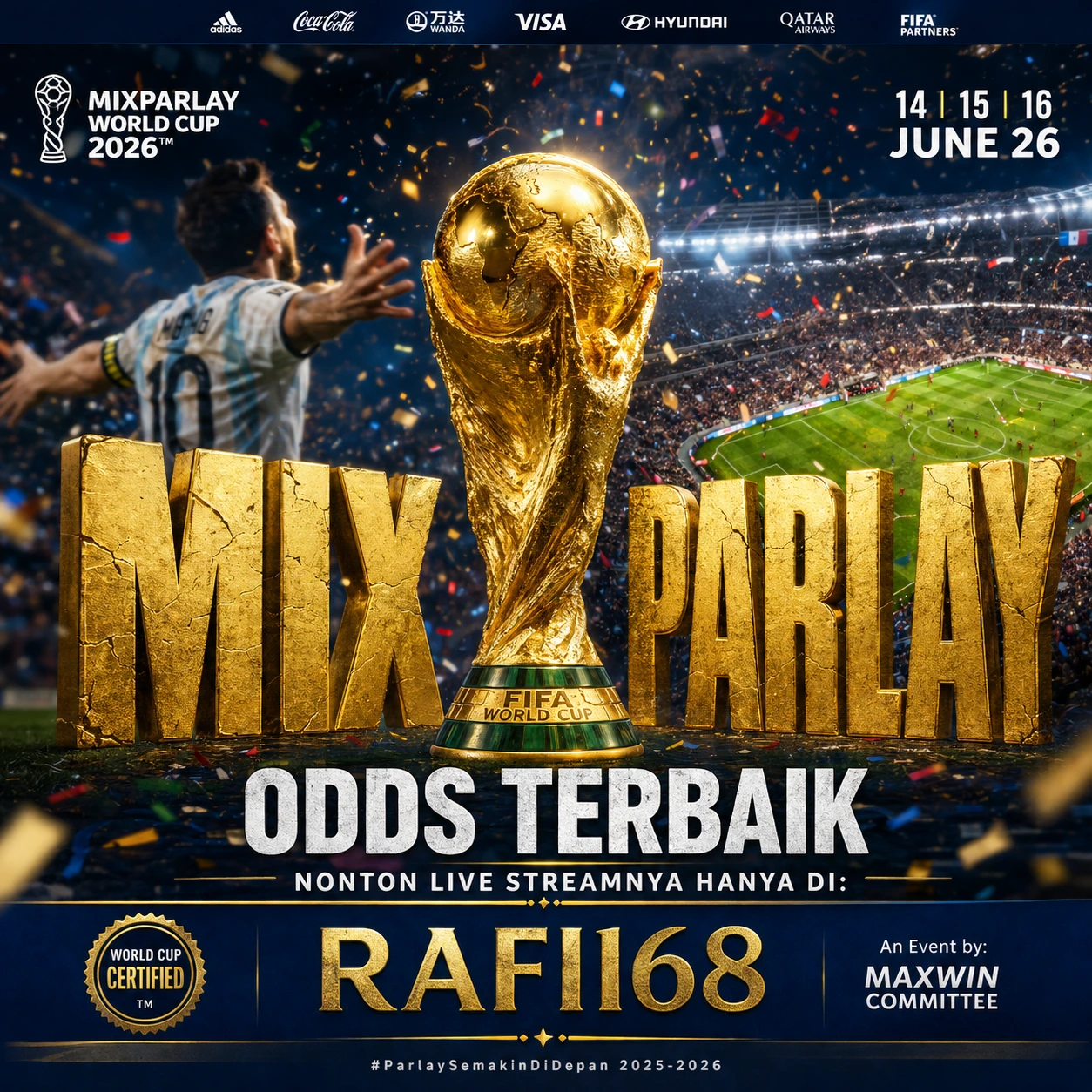 RAFI168: Situs Taruhan Bola Piala Dunia 2026 Terpercaya | Kontak Resmi & Mix Parlay Terbaik