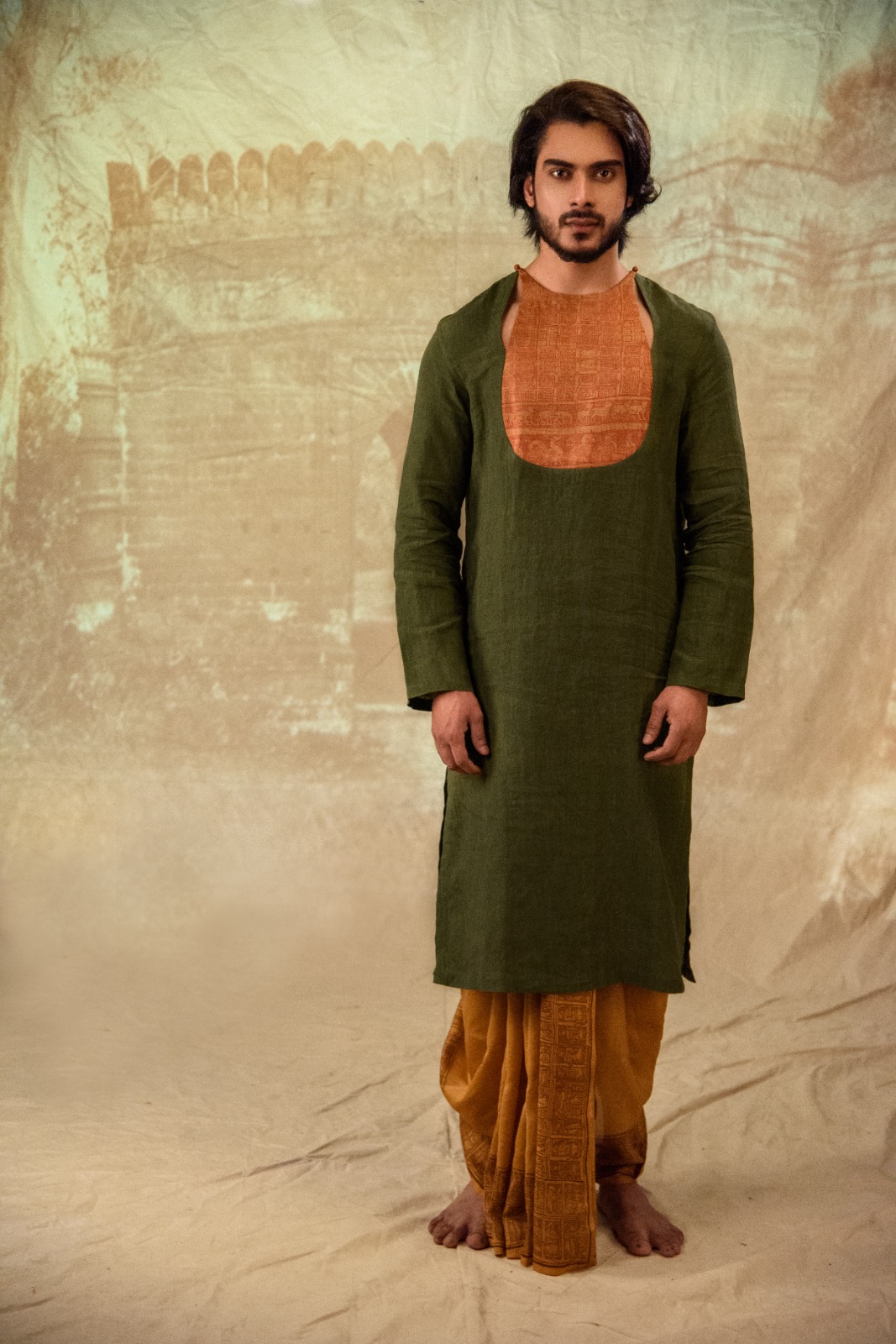 Handwoven Linen Kurta